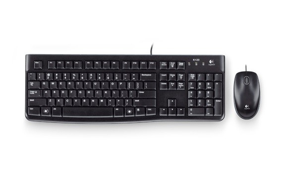 MOUSE + TECLADO COM FIO MK120 LOGITECH